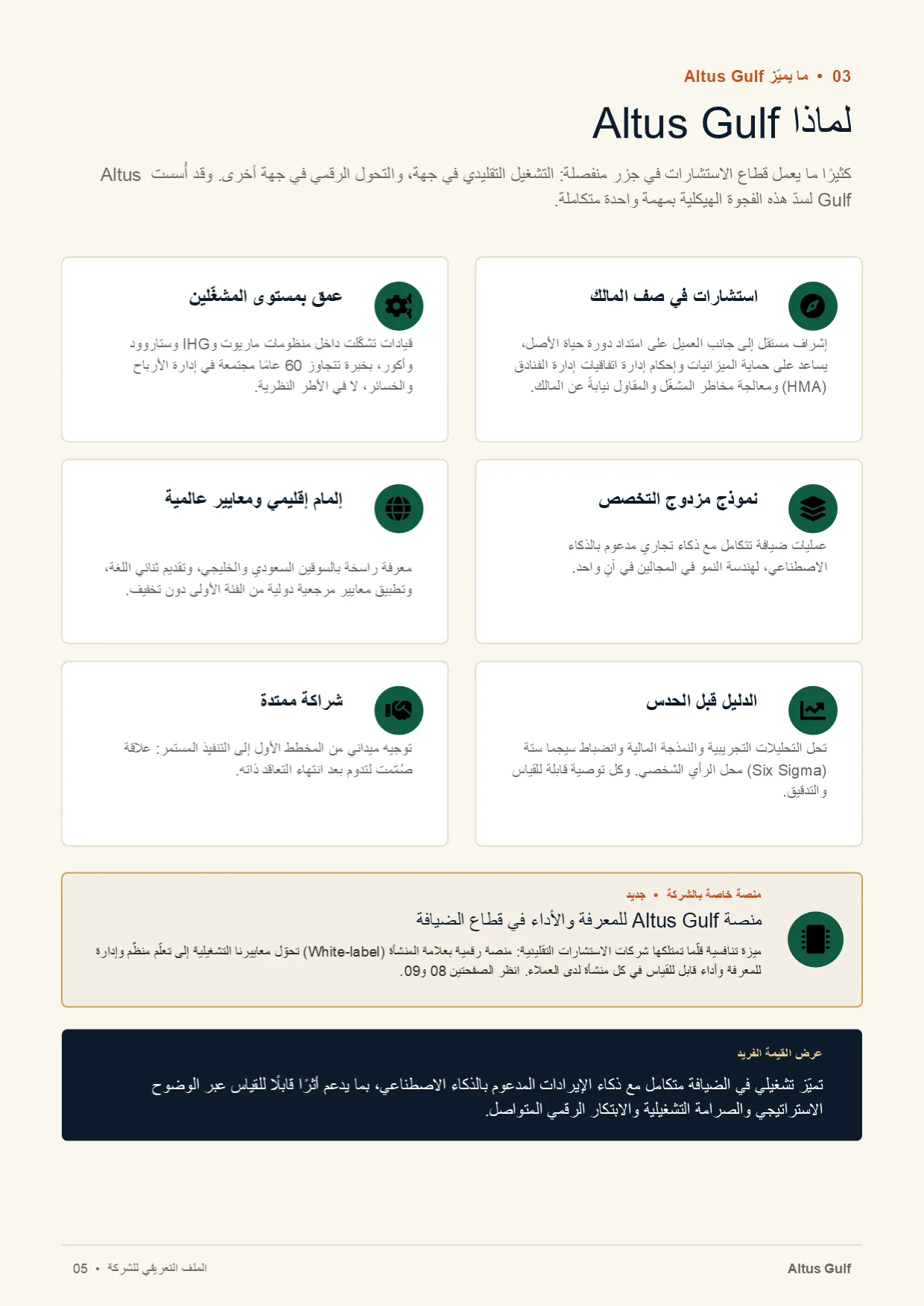 صفحة 5: لماذا Altus Gulf