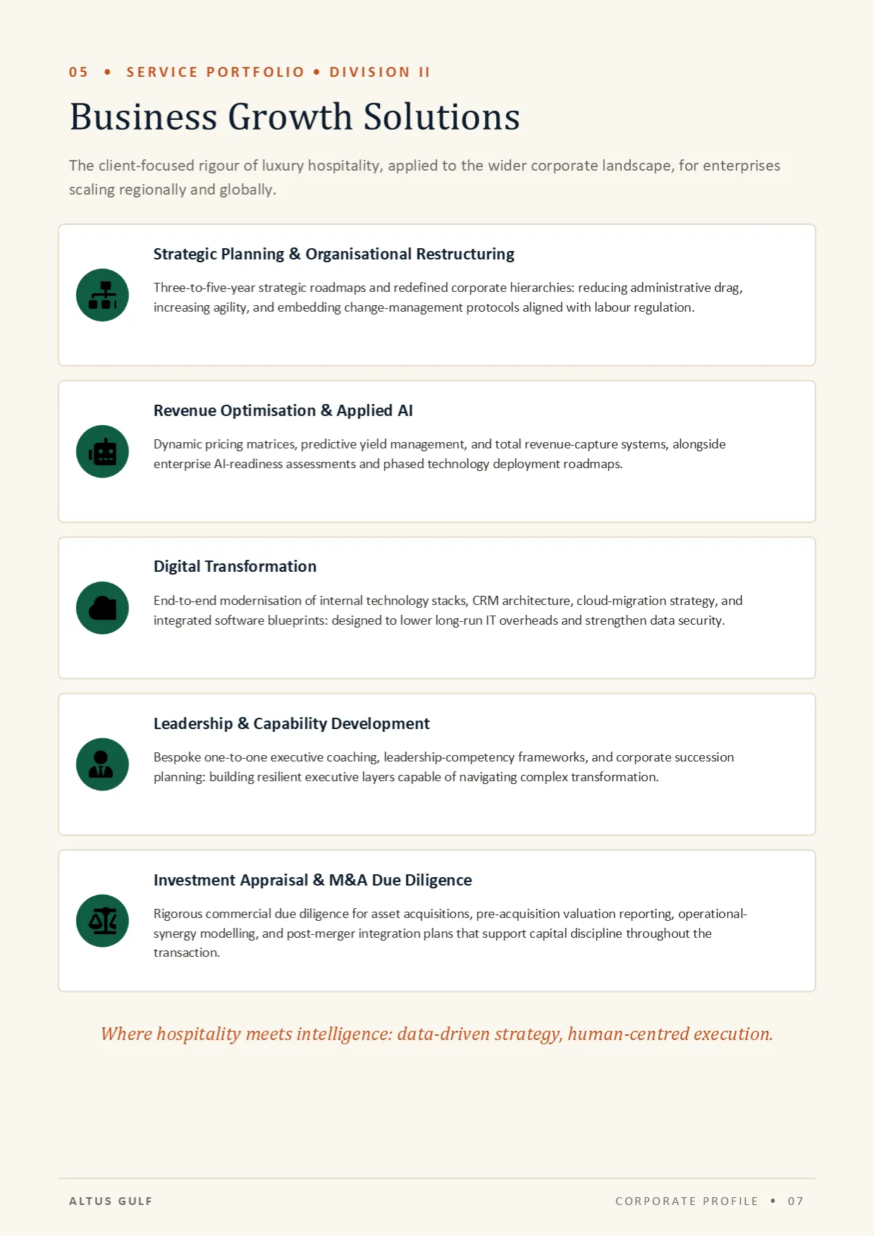 Page 7: Business Growth Solutions