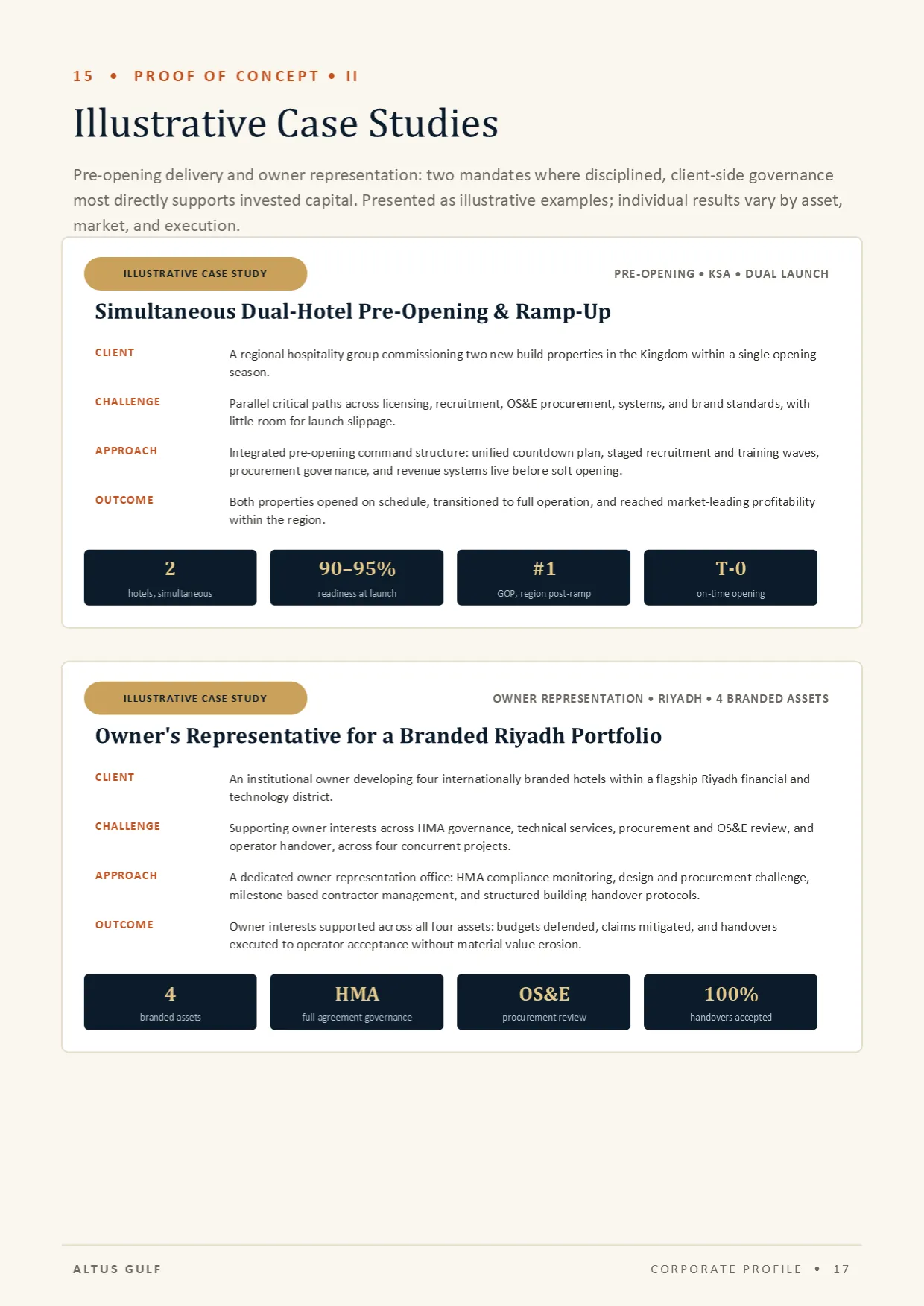 Page 17: Illustrative Case Studies